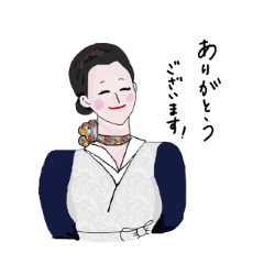 [LINEスタンプ] 客室乗務員 CA生活