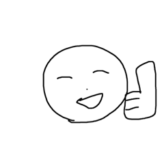 [LINEスタンプ] 無機質な笑顔