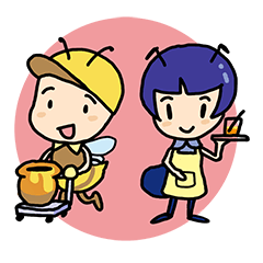 [LINEスタンプ] 働きバチと働きアリな人たちにささぐ