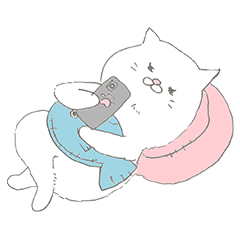 [LINEスタンプ] 何かするねこ