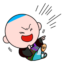 [LINEスタンプ] かわいいお坊さんキャラのおもしろスタンプ