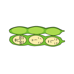 [LINEスタンプ] 枝豆さんの日常