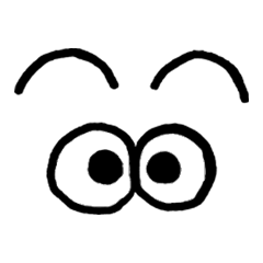[LINEスタンプ] 眉毛と目力。