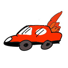 [LINEスタンプ] 燃えてるはたらく車