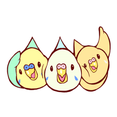 [LINEスタンプ] インコブラザーズ！