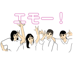 [LINEスタンプ] JK JAPAN