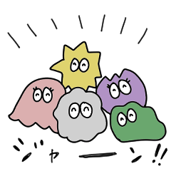 [LINEスタンプ] ふしぎな物体くんたち