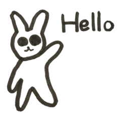 [LINEスタンプ] シロクロあいさつリアクション