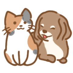[LINEスタンプ] 犬と猫のかわいいスタンプ
