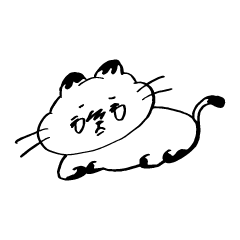 [LINEスタンプ] ねこのブルー