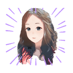 [LINEスタンプ] アニメ調のわたし