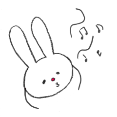 [LINEスタンプ] ちょっと呑気なうさぎの日常