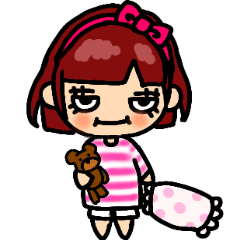 [LINEスタンプ] 女の子の日常リアクションスタンプ