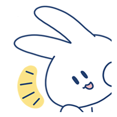 [LINEスタンプ] 白いウサギ、 ベベル！