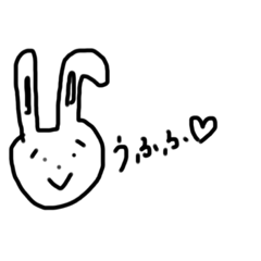 [LINEスタンプ] ヘナヘナウサギ