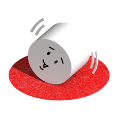 [LINEスタンプ] 幾何学日和〜紅