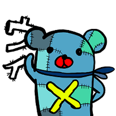 [LINEスタンプ] 青くまワールド4