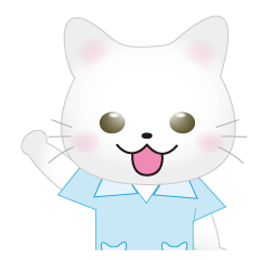 [LINEスタンプ] しろねこの日常会話