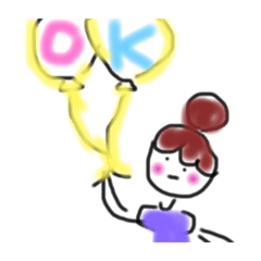 [LINEスタンプ] おおおおんなのこ