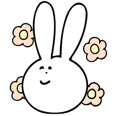 [LINEスタンプ] うさぎちゃんの考えてること