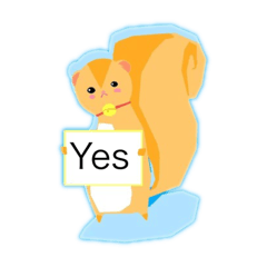 [LINEスタンプ] オコジョとリス