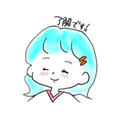 [LINEスタンプ] そばかすの女の子
