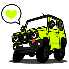 [LINEスタンプ] 大好き！小さな4WD2