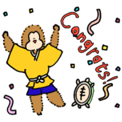 [LINEスタンプ] さるかめのサッと使えるスタンプ
