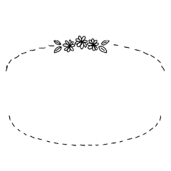 [LINEスタンプ] シンプルなフレーム素材