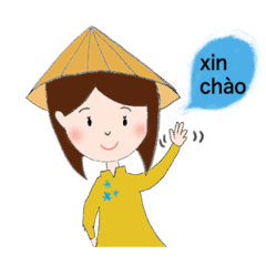 [LINEスタンプ] アオザイちゃんの日常