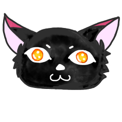 [LINEスタンプ] 黒狐のみこく 日常に便利。