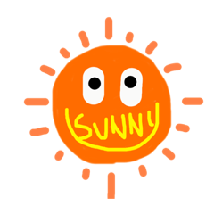 [LINEスタンプ] How is the  weather today ？