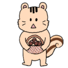 [LINEスタンプ] 小心なシマリス