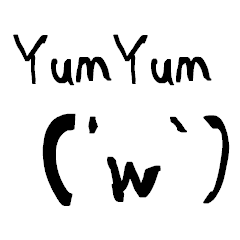 [LINEスタンプ] YumYum ('w`)の画像（メイン）