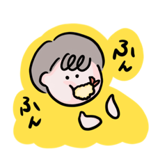 [LINEスタンプ] 食べながらスタンプ