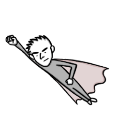 [LINEスタンプ] あいあむヒーロー。
