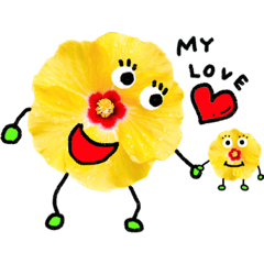 [LINEスタンプ] hibiscus chan2