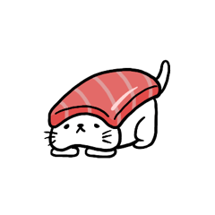 [LINEスタンプ] スシネコ