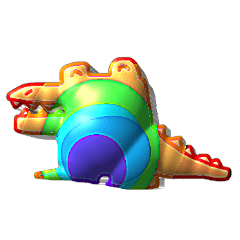 [LINEスタンプ] ワクワクワニ