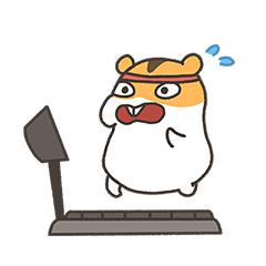 [LINEスタンプ] ダイエットしたいハムスター