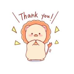 [LINEスタンプ] モチモチライオン
