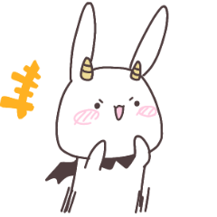 [LINEスタンプ] デビルうさぎ