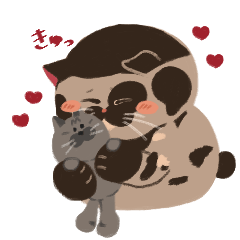 [LINEスタンプ] さび猫のみりんちゃん