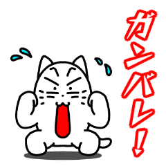 [LINEスタンプ] Funny cat animation 4