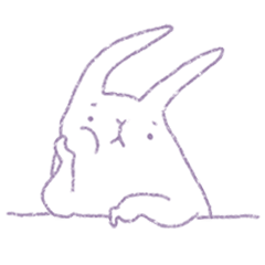 [LINEスタンプ] シニカルウサギ