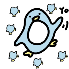 [LINEスタンプ] 隣のペンギン