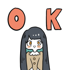 [LINEスタンプ] 女の子と米と猫。