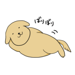 [LINEスタンプ] 庶民的な犬