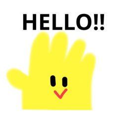 [LINEスタンプ] 黄色いゴム手袋
