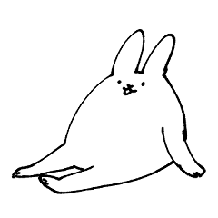 [LINEスタンプ] ろくがつのうさぎ